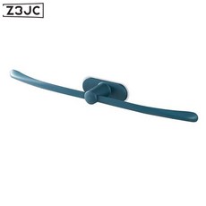 Z3JC 毛巾架衛生間免打孔一次性粘貼掛鉤極簡廚房抹布架單杆浴室置物架, 1個, 綠色【清新舒爽/免打孔】毛巾架兩個裝