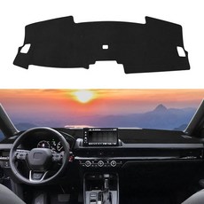 Rilsen 맞춤형 핏 대시보드 커버 매트 2016-2023 토요타 타코마용 - 미끄럼 방지 대시 햇빛 가리개 프로텍터 눈부심 블랙, Honda CRV 2023-2026