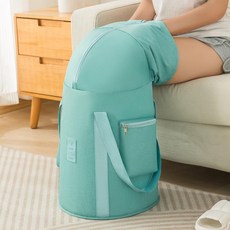折疊泡腳袋 過膝泡腳桶 足浴桶, 陽離子豪華泡腳桶-藍色, 1個