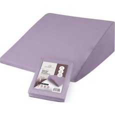 CirclesHome 베개 프로텍터 4팩 표준 지퍼 - 100% 면 통기, Wedge (25 x 26 x 7.5 inches) -