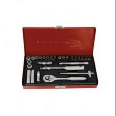 【棒棒腿五金】(附發票)黑手牌套筒組1/4*28件C228S, 1個