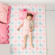 인견 에어 커버 핑크 여름 시원한 패턴 통풍 아기 체크무늬, 상세페이지 참조
