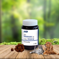 반려동물 전문 제약회사 SPNC 연구소가 개발한 더 이뮨 업 면역력저하 잔병치례가 많은 반려견을 위한 츄어블 영얌제, 1개