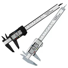 디지털 캘리퍼스 6 인치 전자 버니어 100mm 미터 눈금자 측정 도구 150mm 01mm C, 1세트