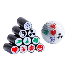 리리론스 골프공 스탬프 볼마크 골프 마킹 골프볼 도장, 레드 키스+리필잉크, 1개