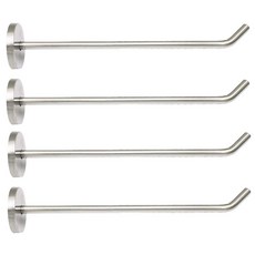 주방용 싱글 스테인리스 후크 세트 헤비 듀티 벽면 장착 거치대, 42/3" , 2 PCS