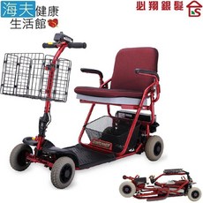 【海夫健康生活館】必翔 電動代步車 鉛酸電瓶/輕型折疊款(TE-FS4), 1個, TE-FS4