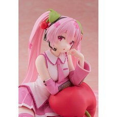 타이토 데스크탑 큐트 하츠네 미쿠 사쿠라 미쿠 체리 쿠션 Ver 보컬로이드 피규어 2월발매, 1개