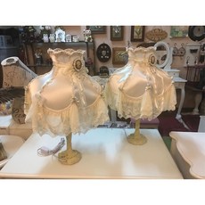 英式女王風格蕾絲燈 浪漫蕾絲裝飾與溫馨燈光
