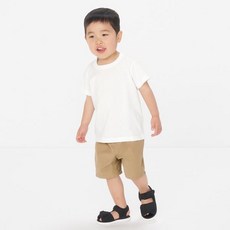 [무인양품] 베이비 크루넥 반소매 반팔 티셔츠 CC23HA4S 477451