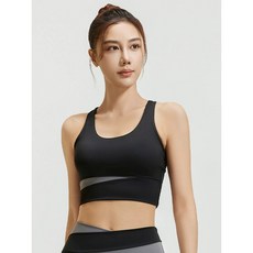 여성 스포츠 탱크톱 조끼 가슴 패드 탈부착 요가 헬스