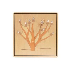 교육 장비 퍼즐 잎 캐비닛 및 카드 나무 꽃 뿌리 보드 직소 학습 도구, Root Puzzle