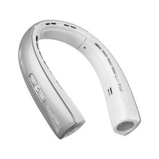 GaiaTOP 탑 상의 휴대용 넥 팬 40° 스트레치 넥 쿨러 360° 주변 냉각 1-100 스피드 스크롤 스위치 핸즈프리 개인 팬 H1 터보 모드 야외 여행 사무실, 실버