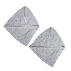 피엘오랩 헤어 드라이터번 헤어타올 긴머리 5분건조 속건수건, 브라운, 2개