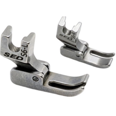 SED S6拉鍊壓腳，專業縫紉機配件，輕鬆駕馭各種拉鍊縫製, 銀一對, 1個