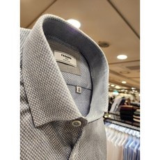 NC불광점 레노마 셔츠 #백화점 이월상품# 면100% 기모 니팅 조직 솔리드 스넵카라 일반핏 셔츠RMWSG1-054-BG BU