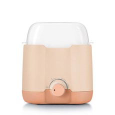 暖奶器溫奶器五合一恆溫消毒器熱奶自動加熱解凍供跨境母嬰消毒器, 1個, 橘粉色英文版(110伏/美規插頭/3插):1個
