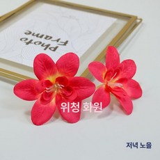 스시 장식꽃 사시미 회접시 일식집 이자카야 데코레이션, 선셋레드