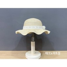 [아가방 여름] 루카밀짚챙모 돌 선물 바캉스 아가모자 햇빛가리개 시원한 여아모자