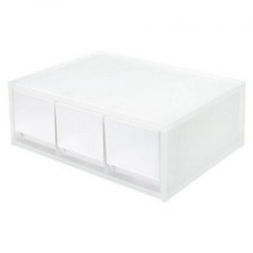 투웨이(2-Way) 수납함 3단 흰색(284x202x107mm) tod+228vO