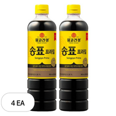 몽고간장 송표 프라임, 4개, 900ml