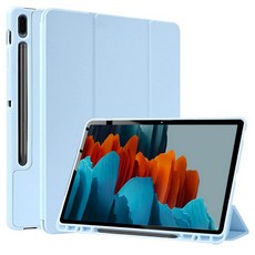 갤럭시탭S7 S7플러스 호환 S펜수납 북커버 케이스 SM-T870 T870N T875 T875N T970 T970N T975 T975N T976 T976N, 스마트케이스(소다), 1개, 갤럭시탭S7 11 펜수납