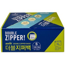 크린손 더블지퍼백 소형 18 x 22 cm, 소(S), 120개입, 1개