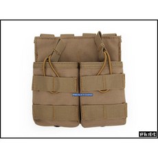 【野戰搖滾-生存遊戲】7.62步槍雙聯快拔彈匣袋 M14 AK G36彈匣包 快取彈匣, 多地形迷彩, 1個