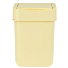 프랑코홈 미니 휴지통 2L, 옐로우 색상