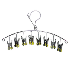 CherryGlobal 弧形不鏽鋼秒收曬衣架, 不鏽鋼色