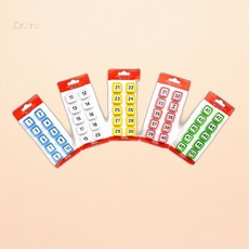 다산하다 사각 숫자자석 세트 노랑 1부터 10 학습용 교구