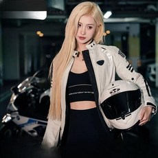 여성용라이딩자켓 오토바이자켓 바이크 A. S A. 오프화이트4계절 방수 사이즈가 작습니다, D. XL, H. 검은색 사이클링 바지여름