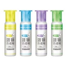 雄獅SIMBLION妙妙膠水滾珠單頭雙頭迷你膠水, HG-50/2(隨機出貨不挑色), 50ml, 1個