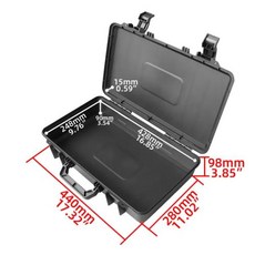 공구케이스 휴대용 도구 상자 직사각형 야외 모니터링 장비 보호 플라스틱 케이스 사진 장비 보관 홀더, 1개