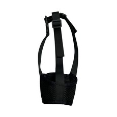 新款狗狗嘴套防咬防亂吃防舔口罩防叫止吠器中小型犬柯基泰迪嘴罩, 1個, 黑色【棉布款】:XS