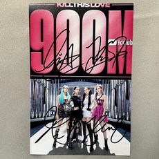 BLACKPINK 成員親筆簽名照片，附有成員簽名, 1個, 款式1
