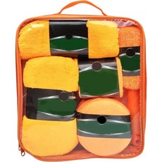 세차 키트 극세사 미트 광택 패드 차량 관리 요구에 브, 1. orange, 1개