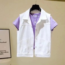 청자켓 여성 데님 청 자켓 BJ0142 화이트 재킷 숏 봄 가을