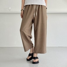 제제룩 여성 여름바지 와이드 9부 팬츠