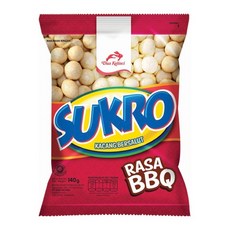 Sukro 印尼脆皮花生豆120g 原味 團購伴手禮, 1個, BBQ 燒烤風味