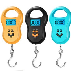 손저울 여행용 수화물 캐리어 무게 50kg측정, 블랙, 0~50kg, 50kg