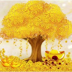 세진 DIY 보석십자수 3D 72가지 신제품 새로운 취미생활 보석 십자수 보석십자수, 황금 돈나무, 1개