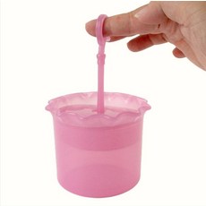 세면도구 버블메이커 클렌징폼 거품기 핑크 수동 펌프형 욕실용품 1개