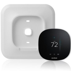 아마존평점4.5+ 미국출고 144374 Ecobee3 lite 스마트 Wi-Fi 온도 조절기용 벽 플레이트 브래킷 커버 (화이트) 더 크고 두꺼움