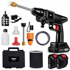 헤몬팜 라이트 무선 고압세척기 휴대용 고압세차기 휴대용 충전 고압세척기 배터리 2개