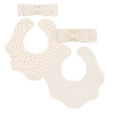 아바마 유아용 동글 턱받이 헤어밴드 2종 세트, B세트, 2개