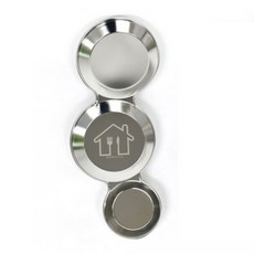 캠핑장 음식 플레이팅 원형 스테인리스 접시 3단 소형