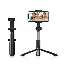 빅쏘 무선 블루투스 스마트폰 셀카봉 삼각대 X3, RT-645B(블랙)