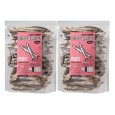 국내산 강아지 고양이 동결건조 대용량 소프트 트릿간식, 2개, 400g, 열빙어
