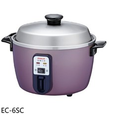 SANLUX 台灣三洋 電鍋 EC-6SC 家用電飯鍋, 白色